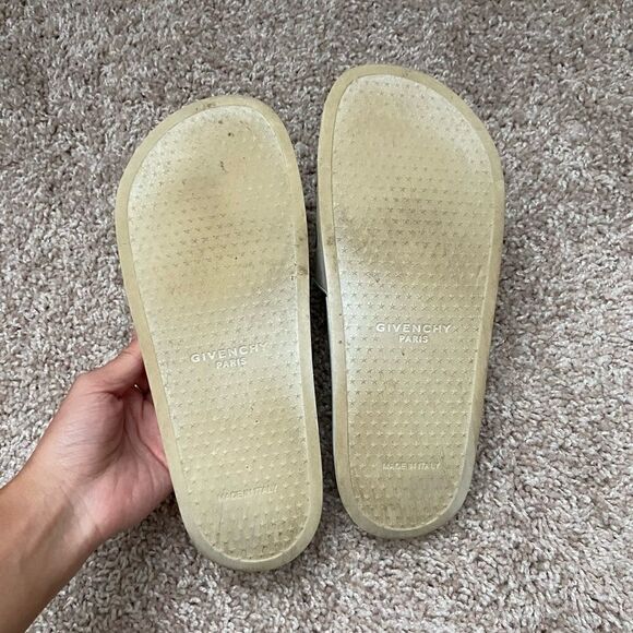 Men’s Givenchy White Logo Sandals